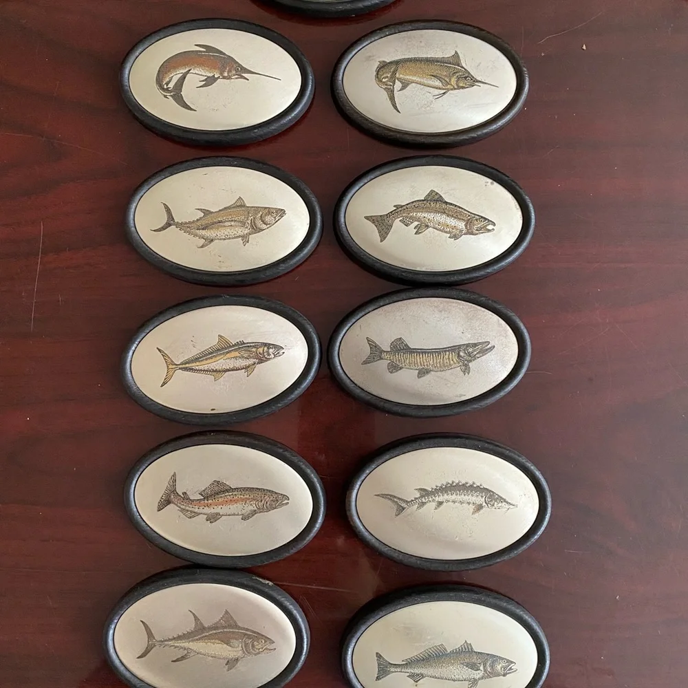 Franklin Mint 1980 - The Great Game Fish of the World - Lot Of 11 Plaques